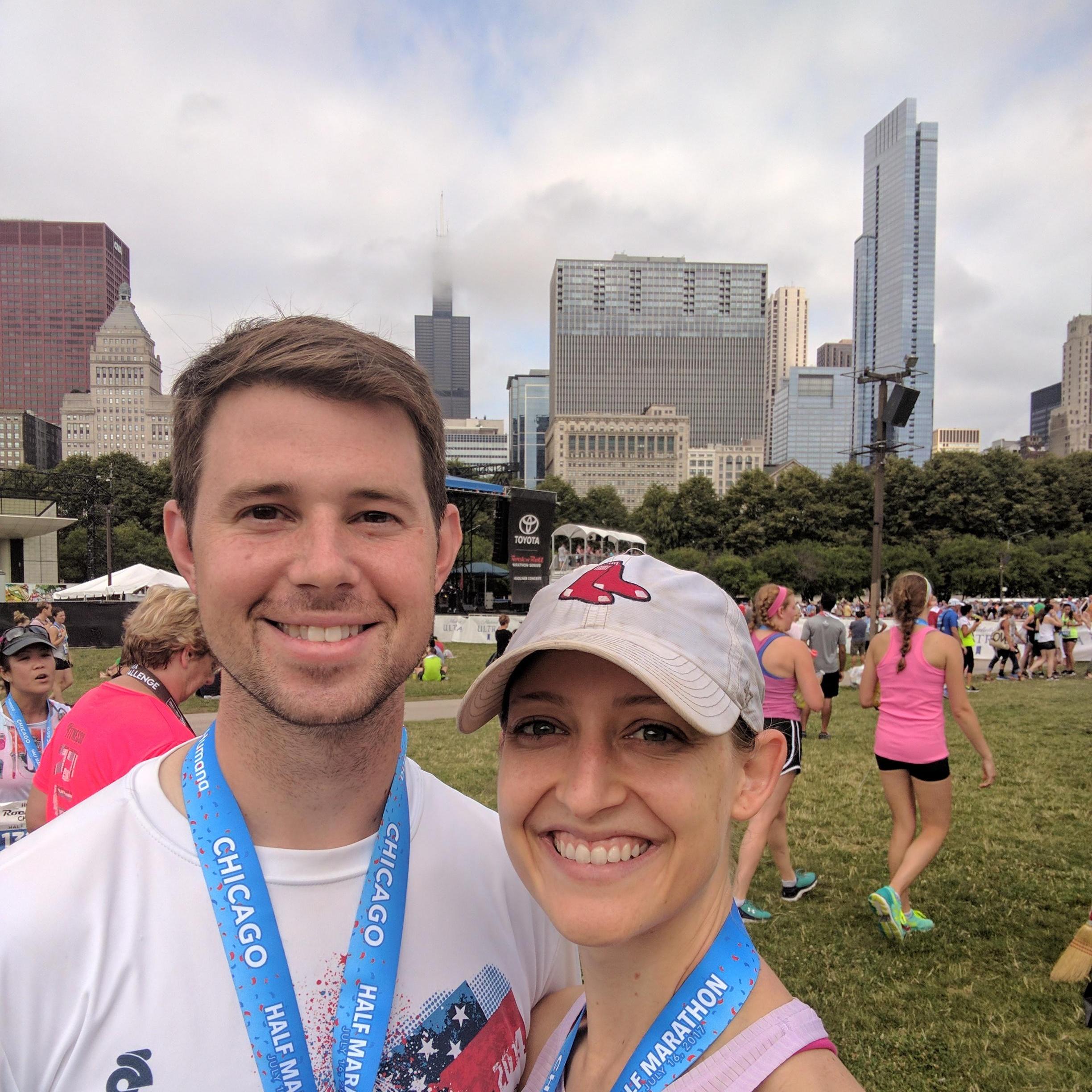 Chicago half marathon.
Chicago, IL 2017