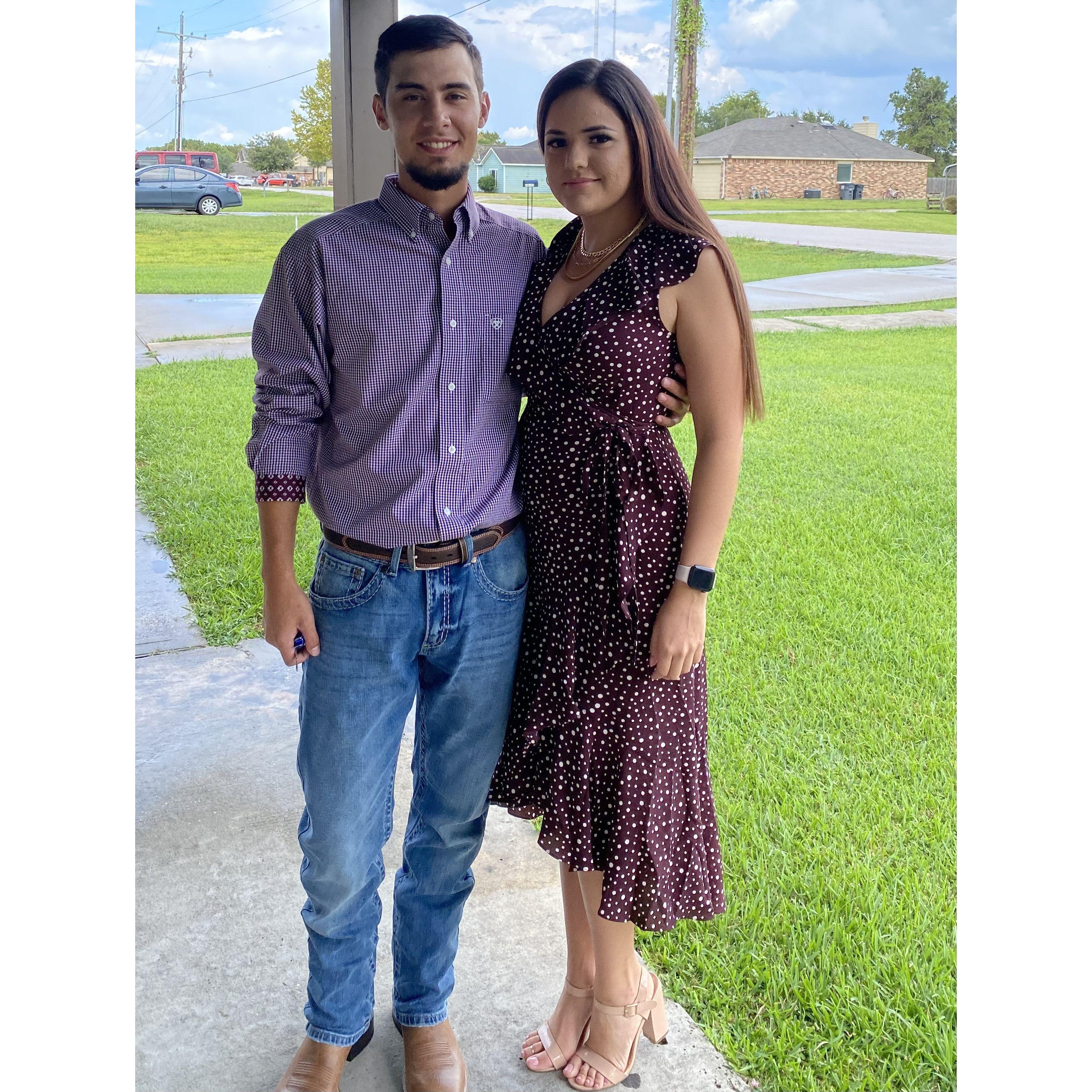 All dressed up for a wedding. 9/18/2021