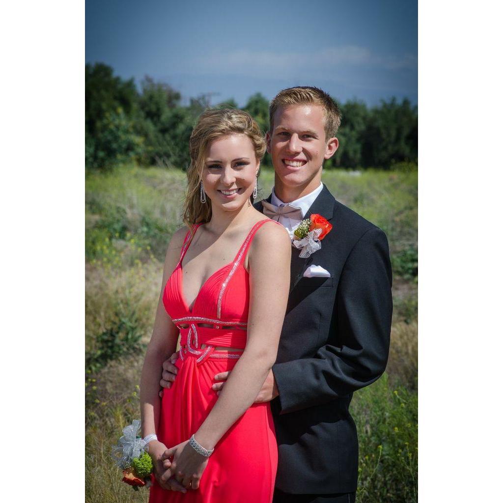 Awkward photo of us from our prom! Lol