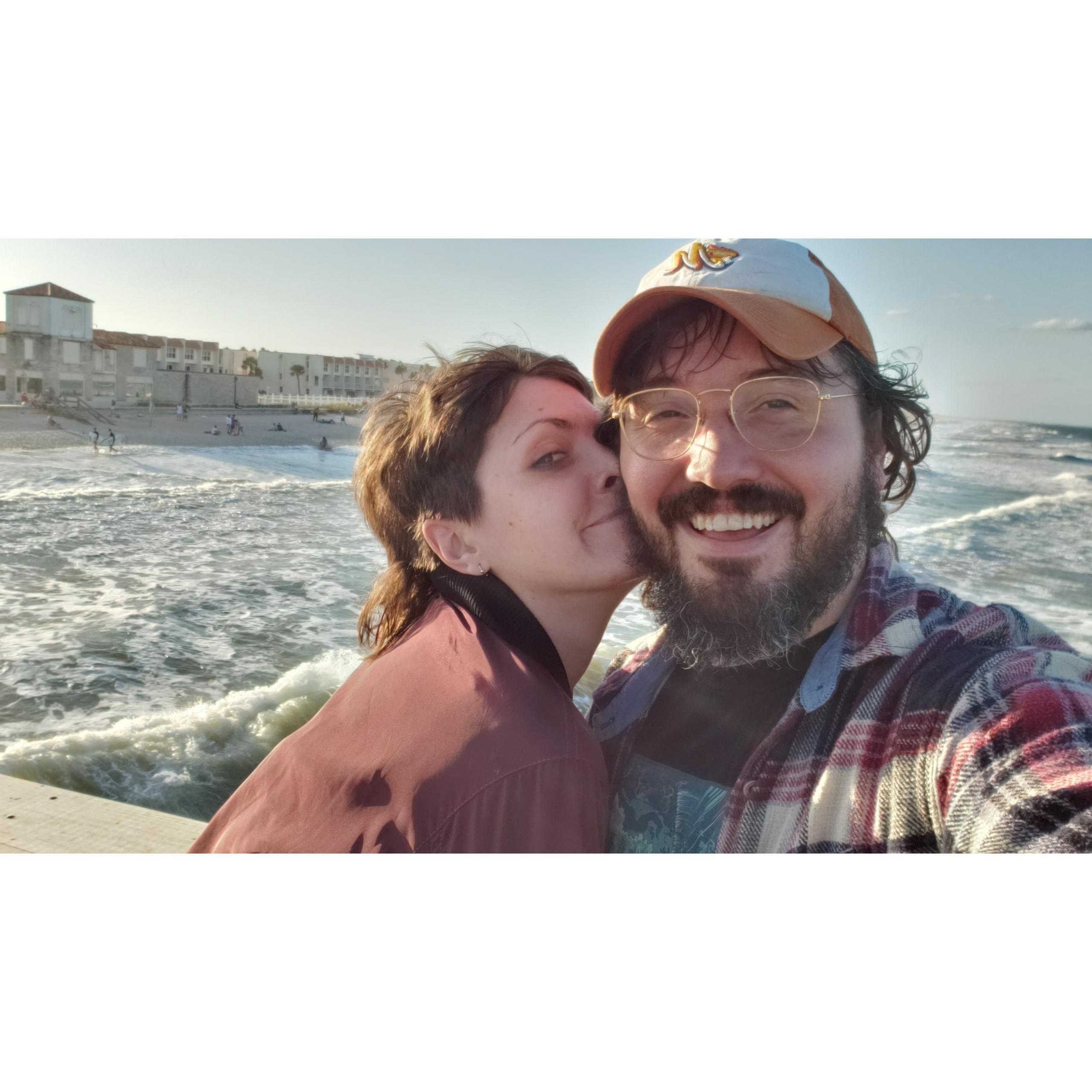 We stayed in St. Augustine for a concert & visited the boardwalk where we saw a boy catch a shark on his fishing line.