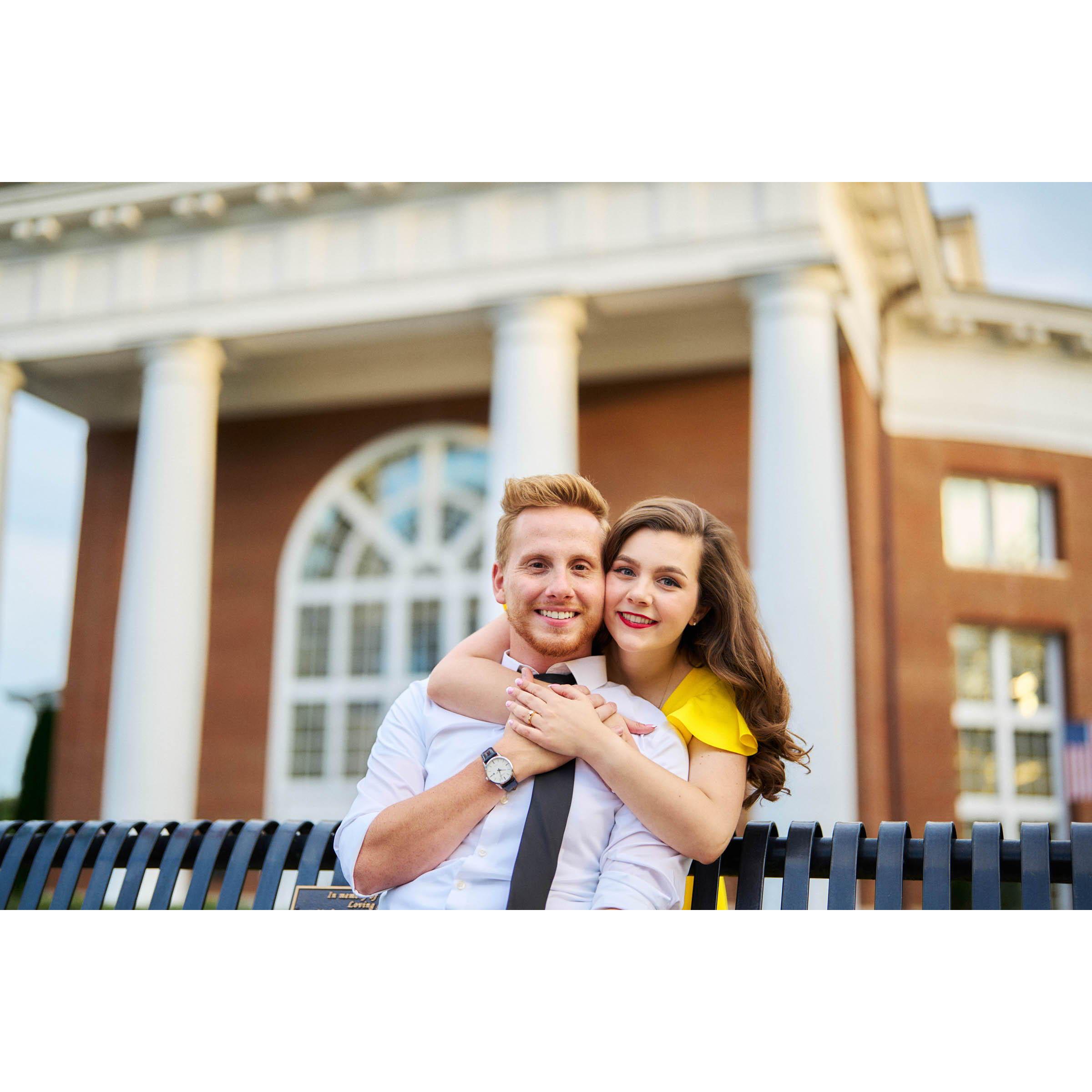 Outside of Hayworth Fine Arts Center at HPU, where Stephanie & Wil spent a lot of time (singing, studying, playing saxophone, or writing music)!