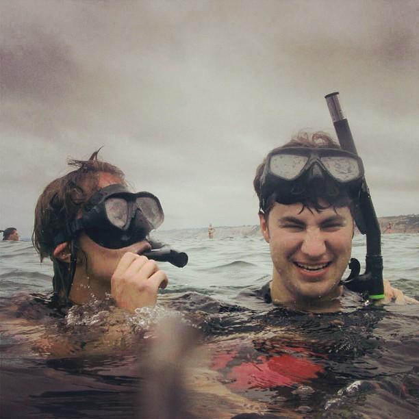 Snorkeling (with sharks) in San Diego