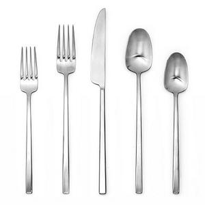 Artisanal Kitchen Supply® Edge 20-Piece Flatware Place Setting in Satin