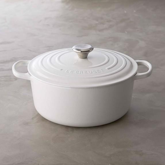 Le Creuset Signature Cast-Iron Round Dutch Oven, 7.25-Qt., White
