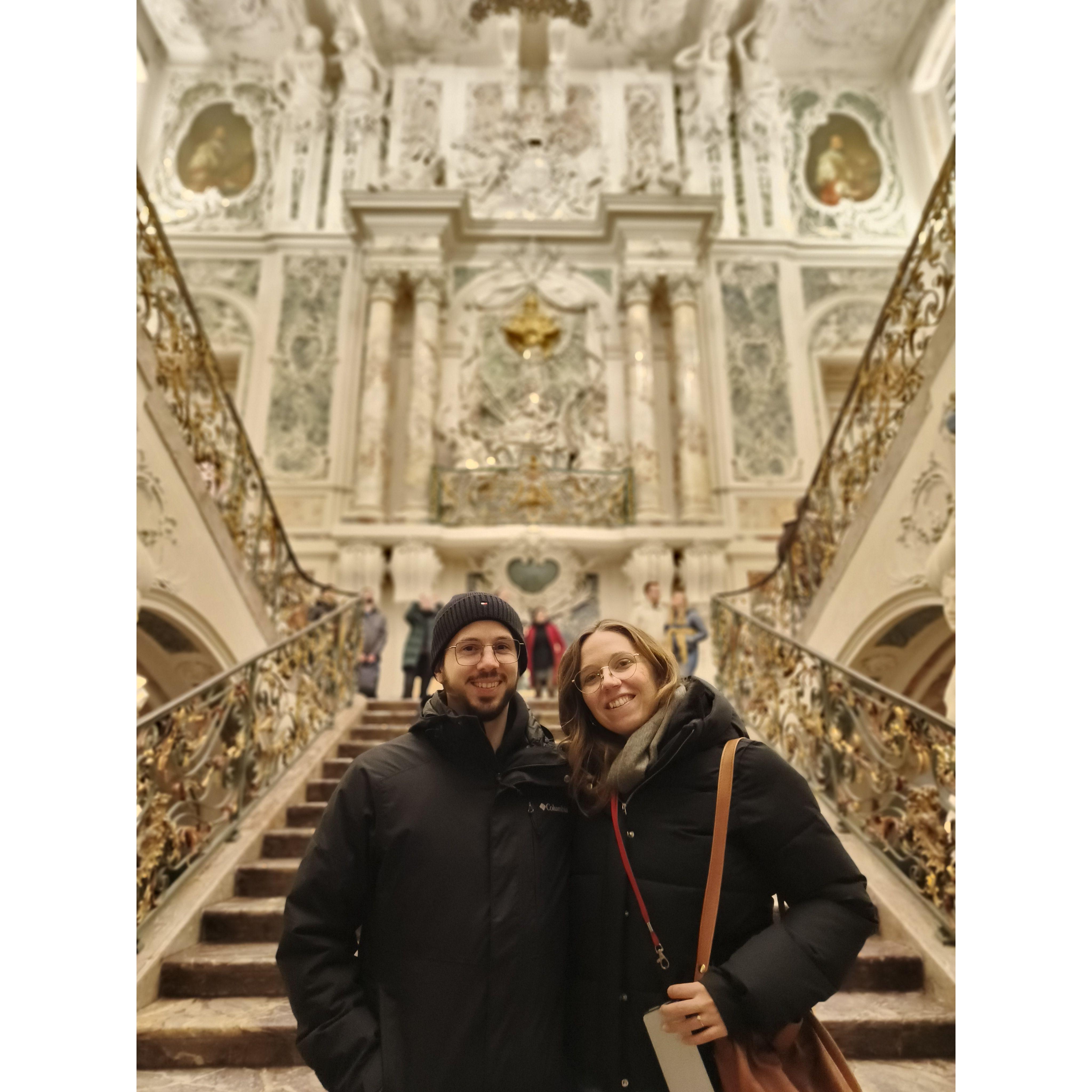 Exploring Brühl Palace, a town nearby Köln.