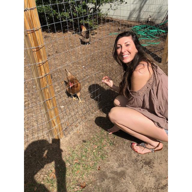 Few people know this.. but Char actually loves chickens and wants them in our backyard! And J loves that Char loves chickens. {2018}
