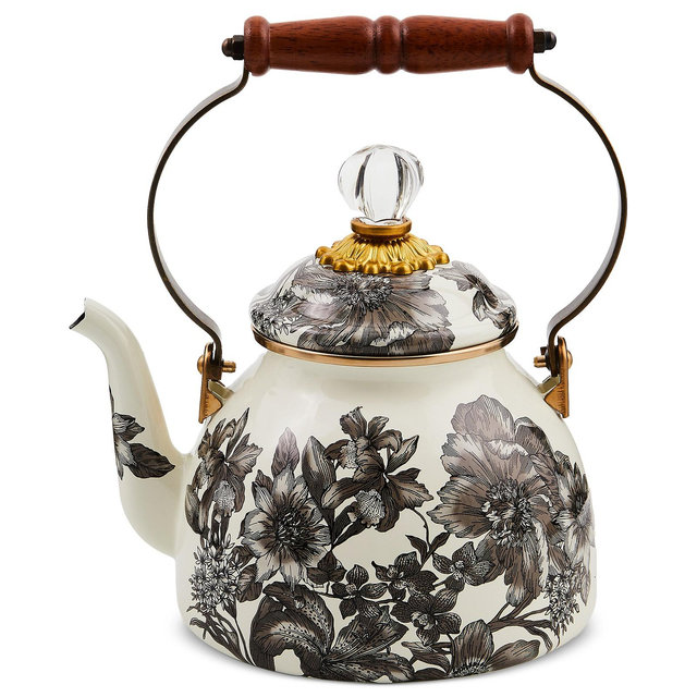 Mackenzie-Childs Sterling English Garden 2-Qt. Tea Kettle