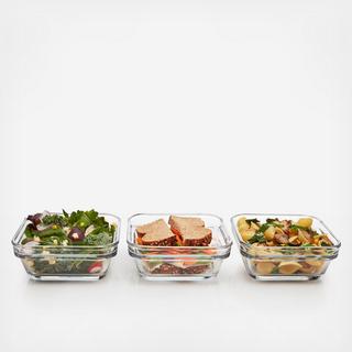 Stack It Food Storage Dish with Lids, Set of 3