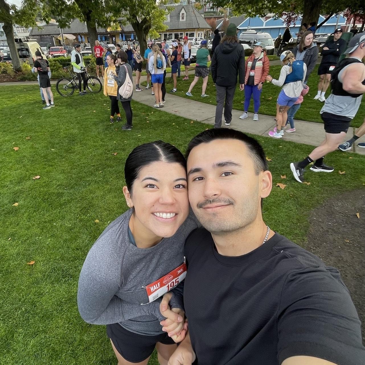 Poulsbo Half! Third and final half together. Holly ran this fighting a cold so no PRs here but a true accomplishment for sure! 09/24
