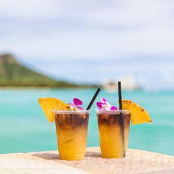 Two Mai Tais from the Swim-Up Bar