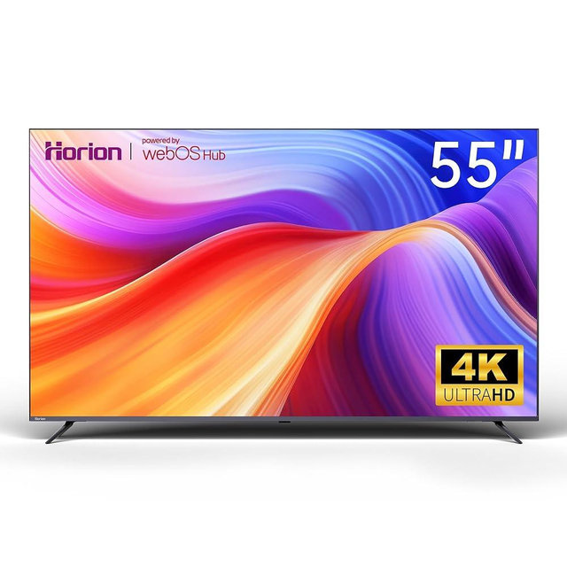HORION 55-inch Smart TV (55P6D,2025) - 4K UHD LED TV P6D Series with WebOS 22, Ultra Slim Television with Mega Contrast, HDR10, MEMC, Dolby Atmos - Streaming Live, Bluetooth, Hdmi, WiFi