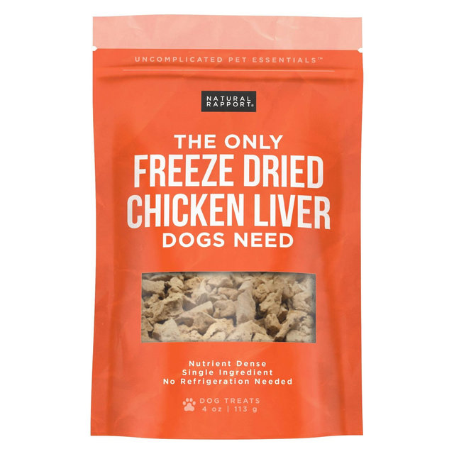 Natural Rapport The Only Freeze Dried Chicken Liver Dog Treat - 4oz