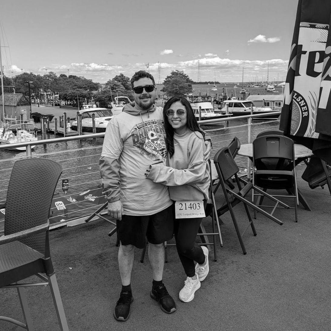 Our first picture at the Fleet Reserve Club on May 11th when Nick and Kathe became a couple
