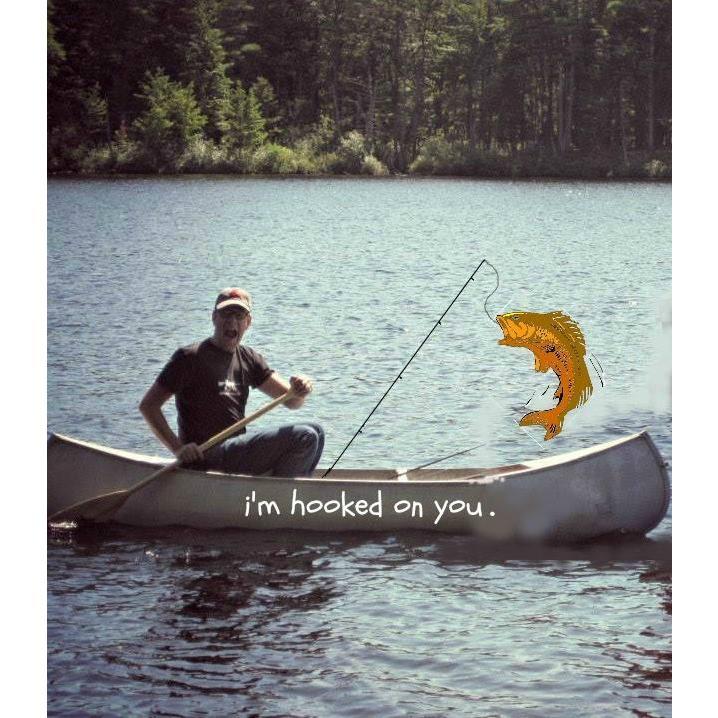 This was a valentines day card Andrea made for Luke.... One of his favorite things to do, fishing.