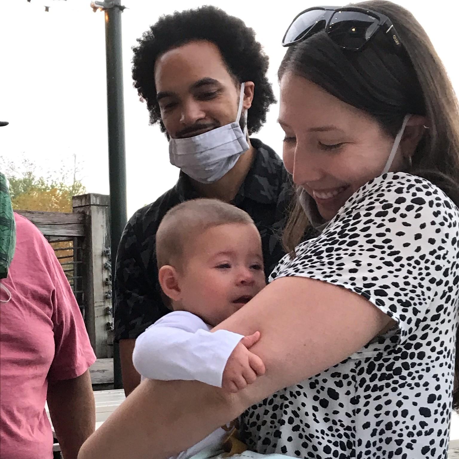 Our first time meeting our niece Lily