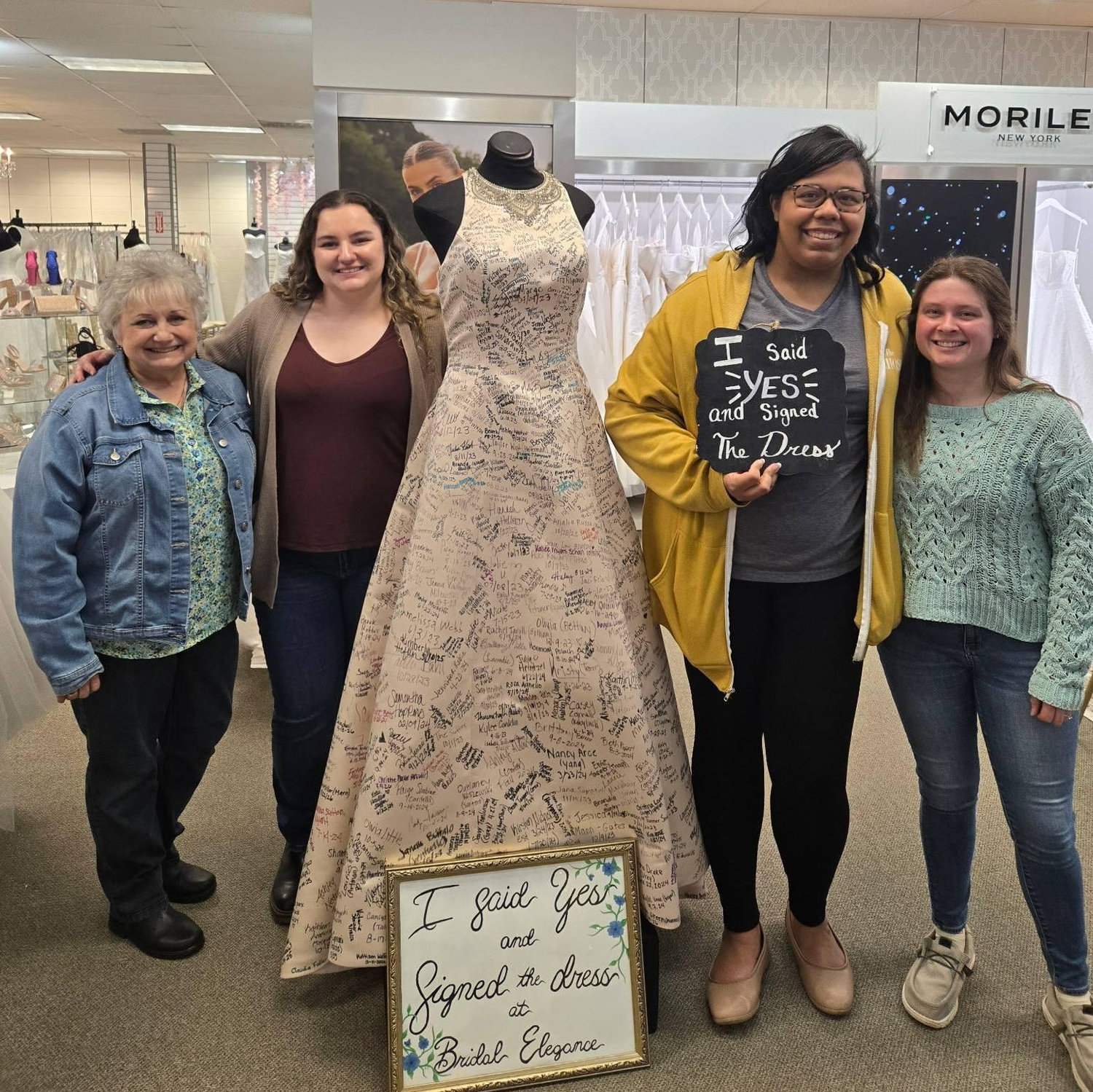 Said yes to the dress with some very important ladies in my life!