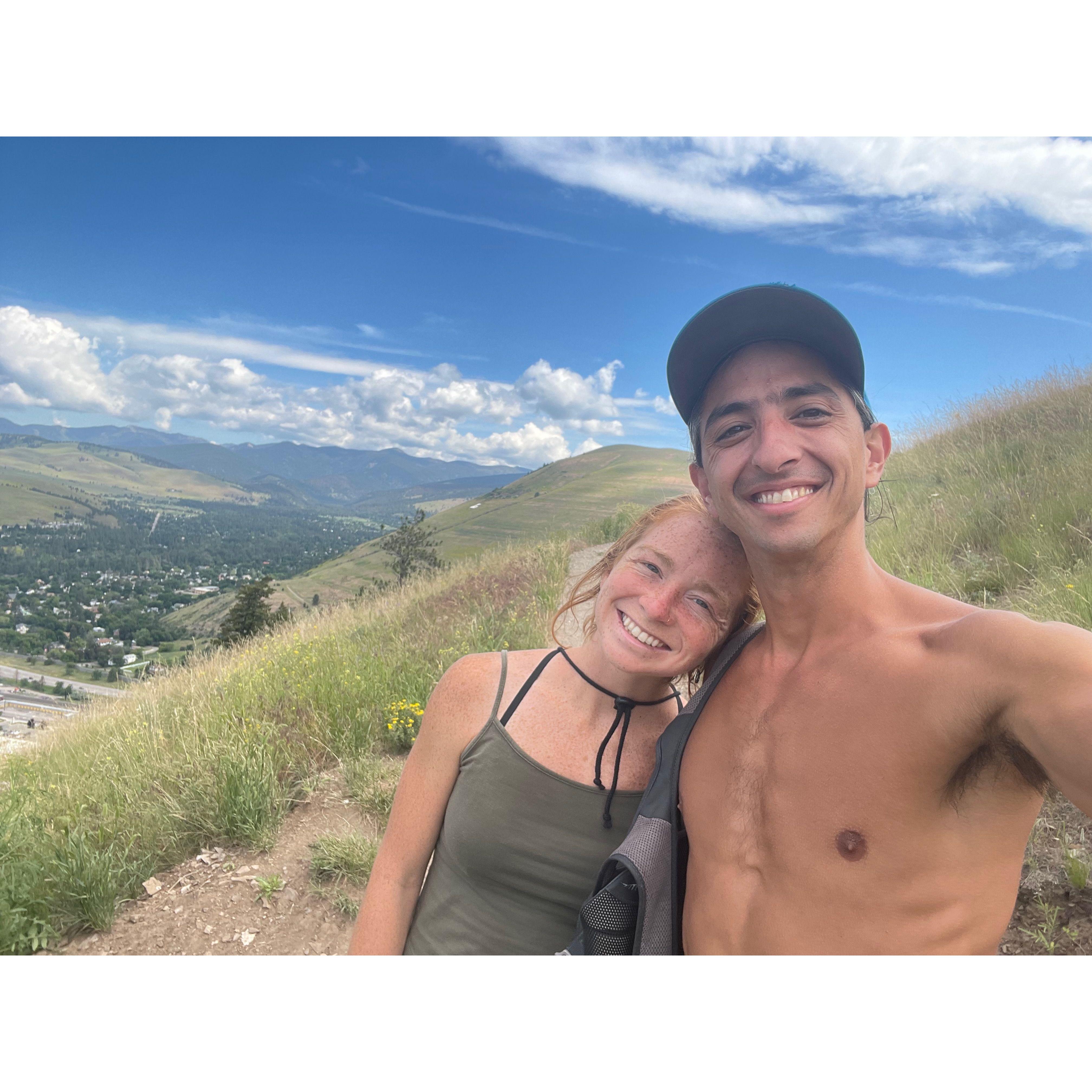 Hiking the fire road again