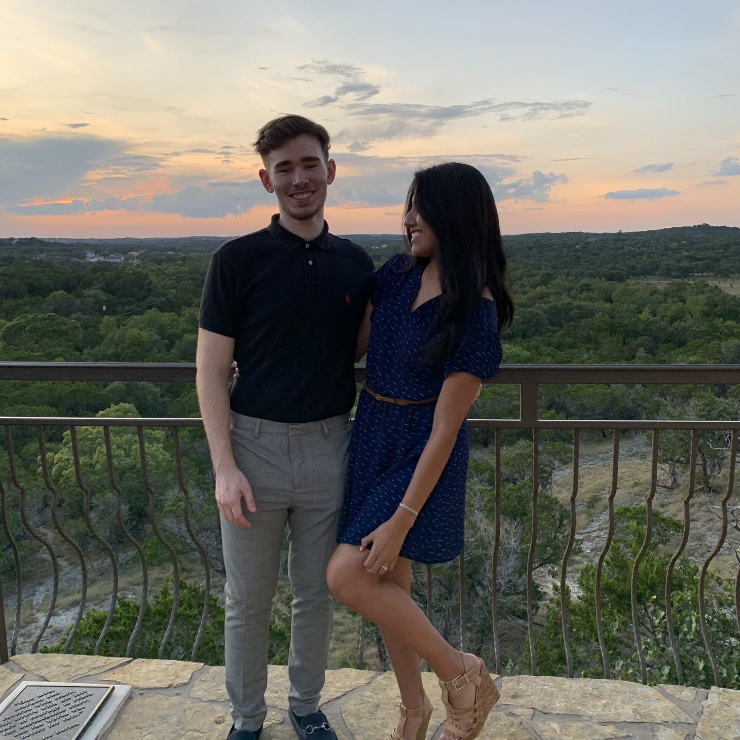 Watching pretty sunsets together!