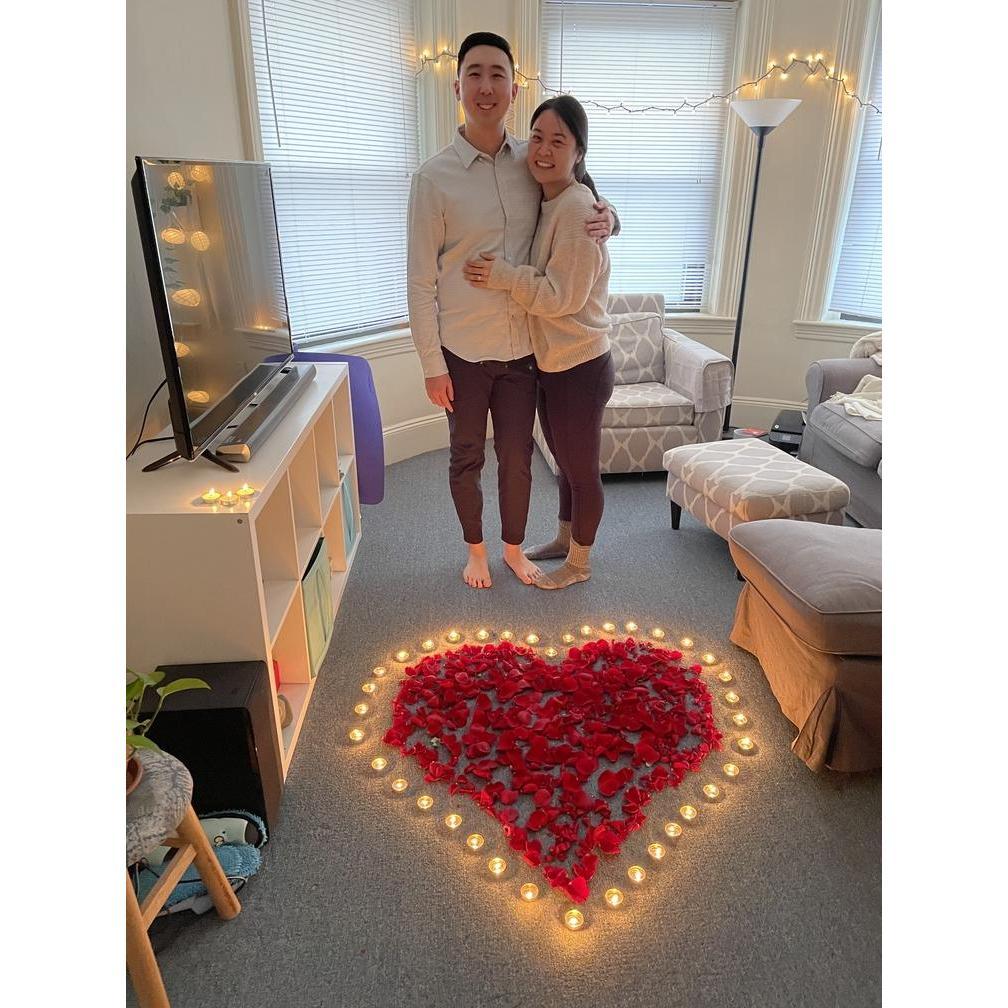 Ted spent weeks planning the perfect Covid proposal with the help of Nicole's sister, Emily.