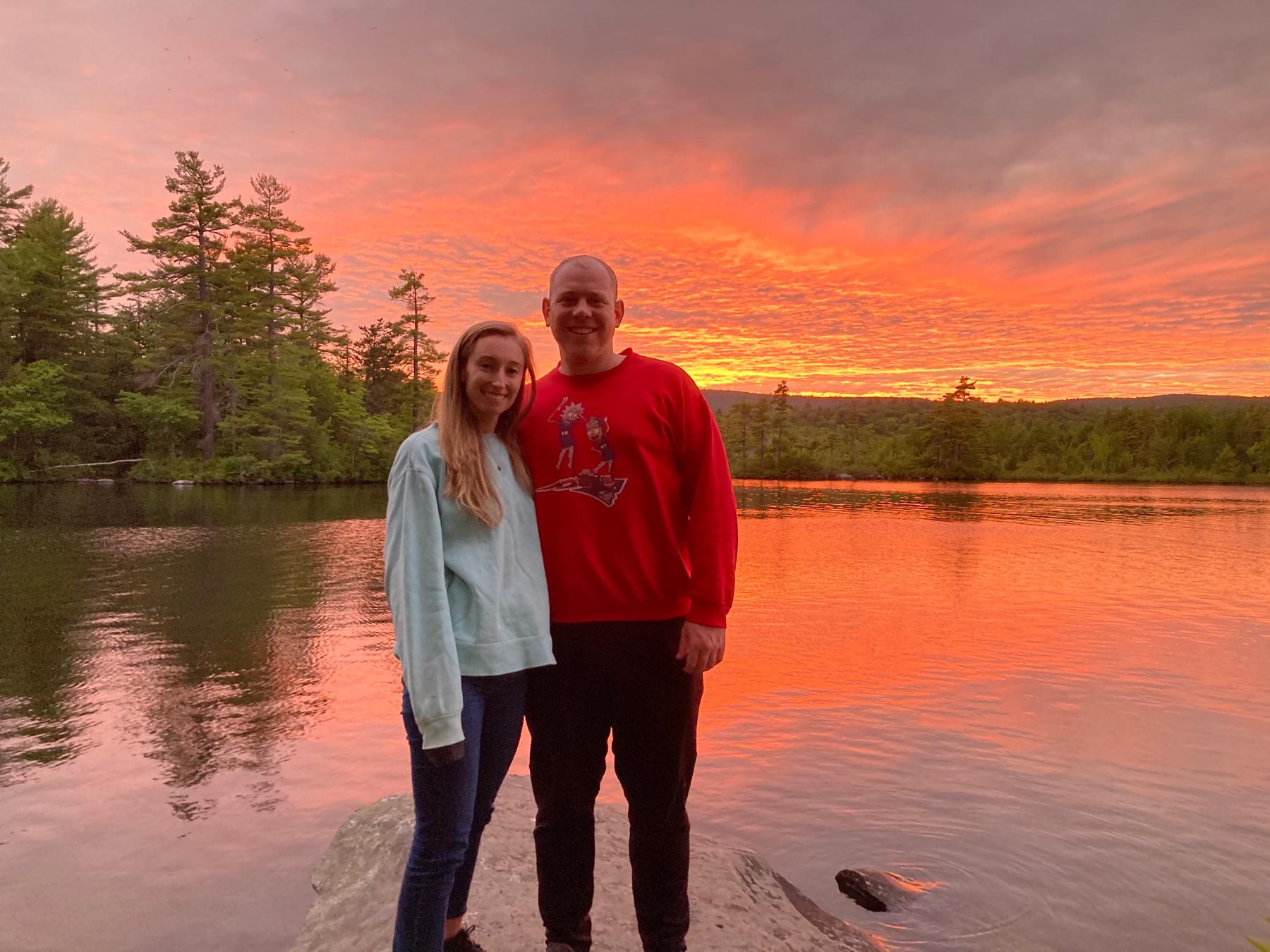 A beautiful sunset in Maine