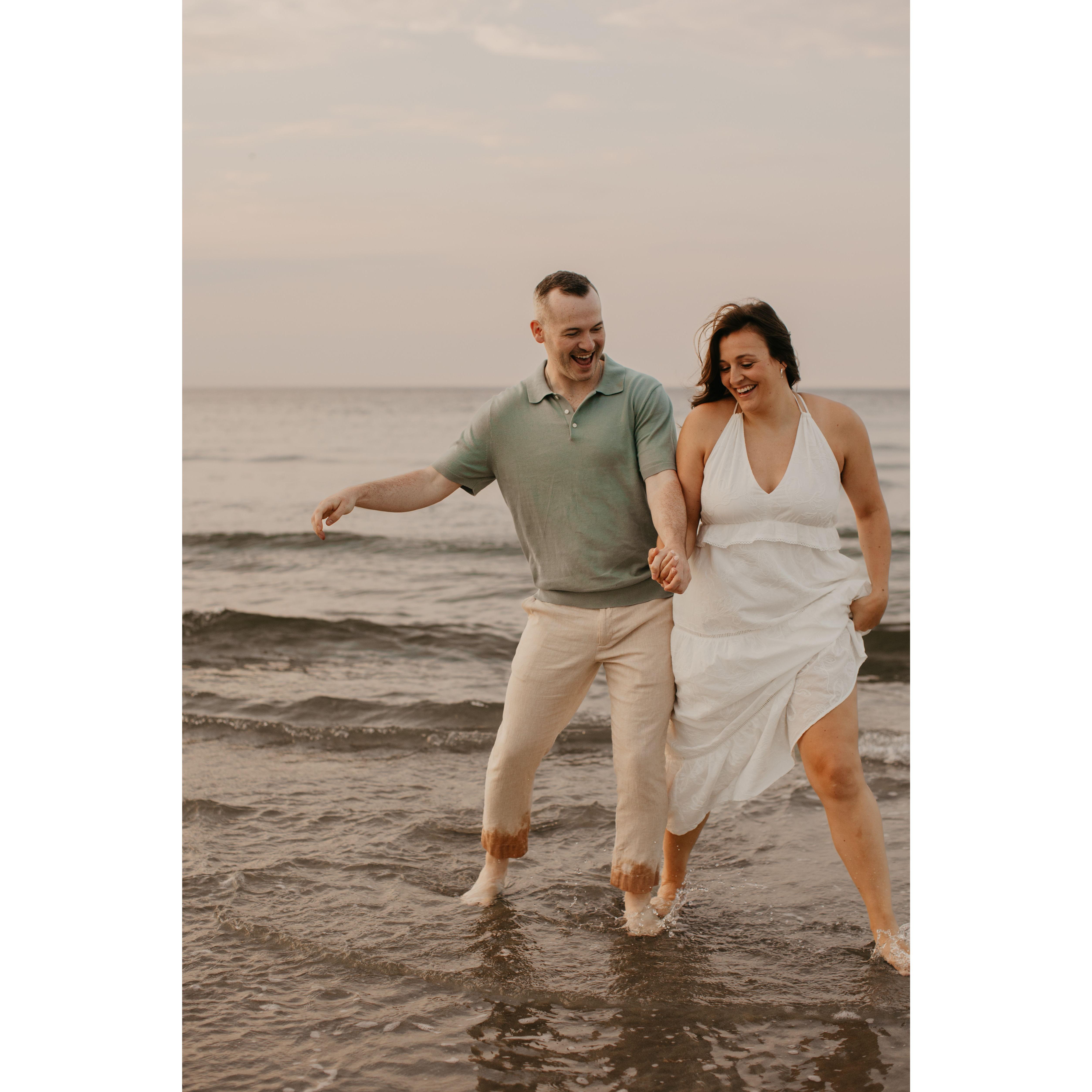 Our engagement photoshoot in Gloucester, Massachusetts