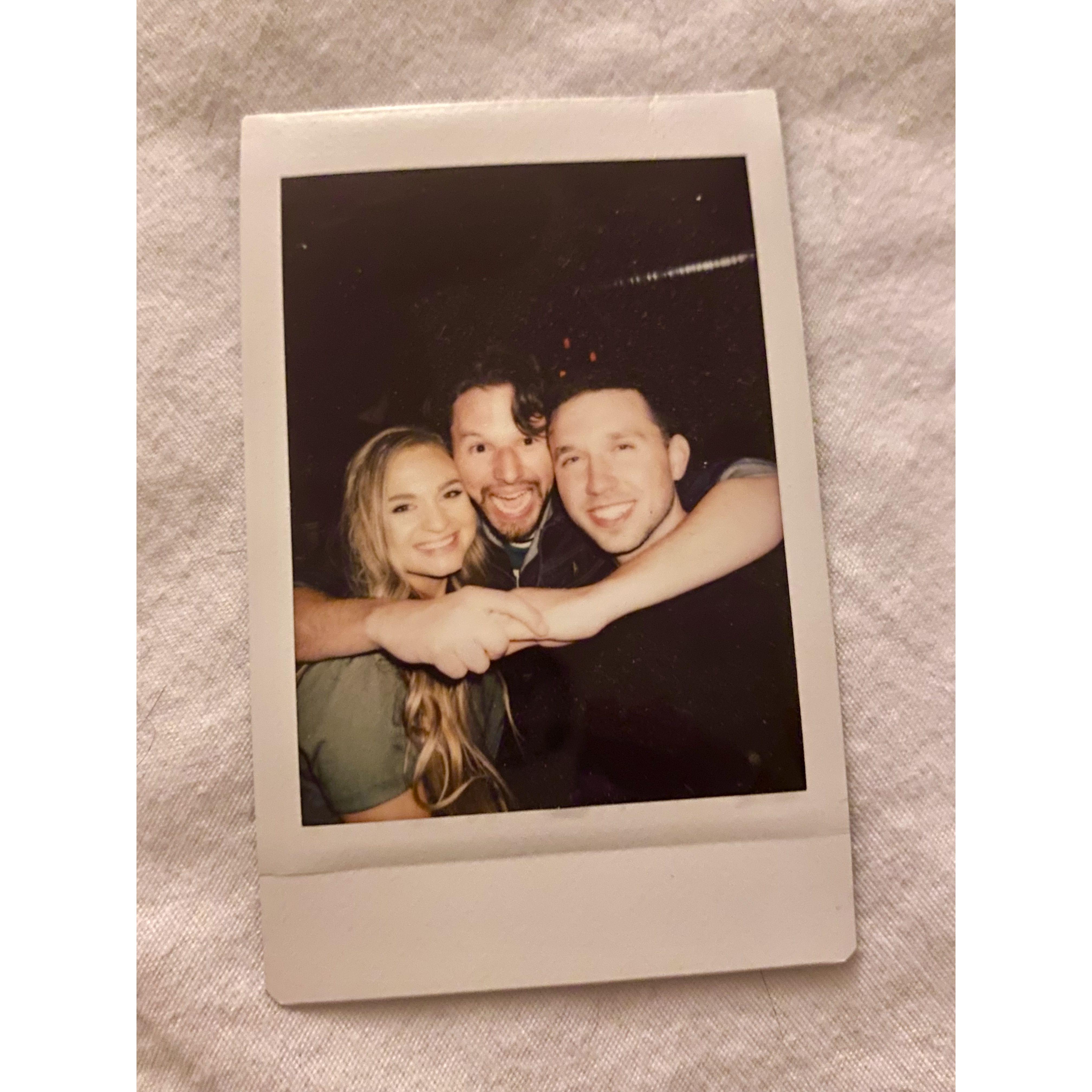 Our first photo together! Hi Tim!