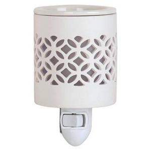 Plug-In Fragrance Warmer Lattice White - Home Scents By Chesapeake Bay Candle