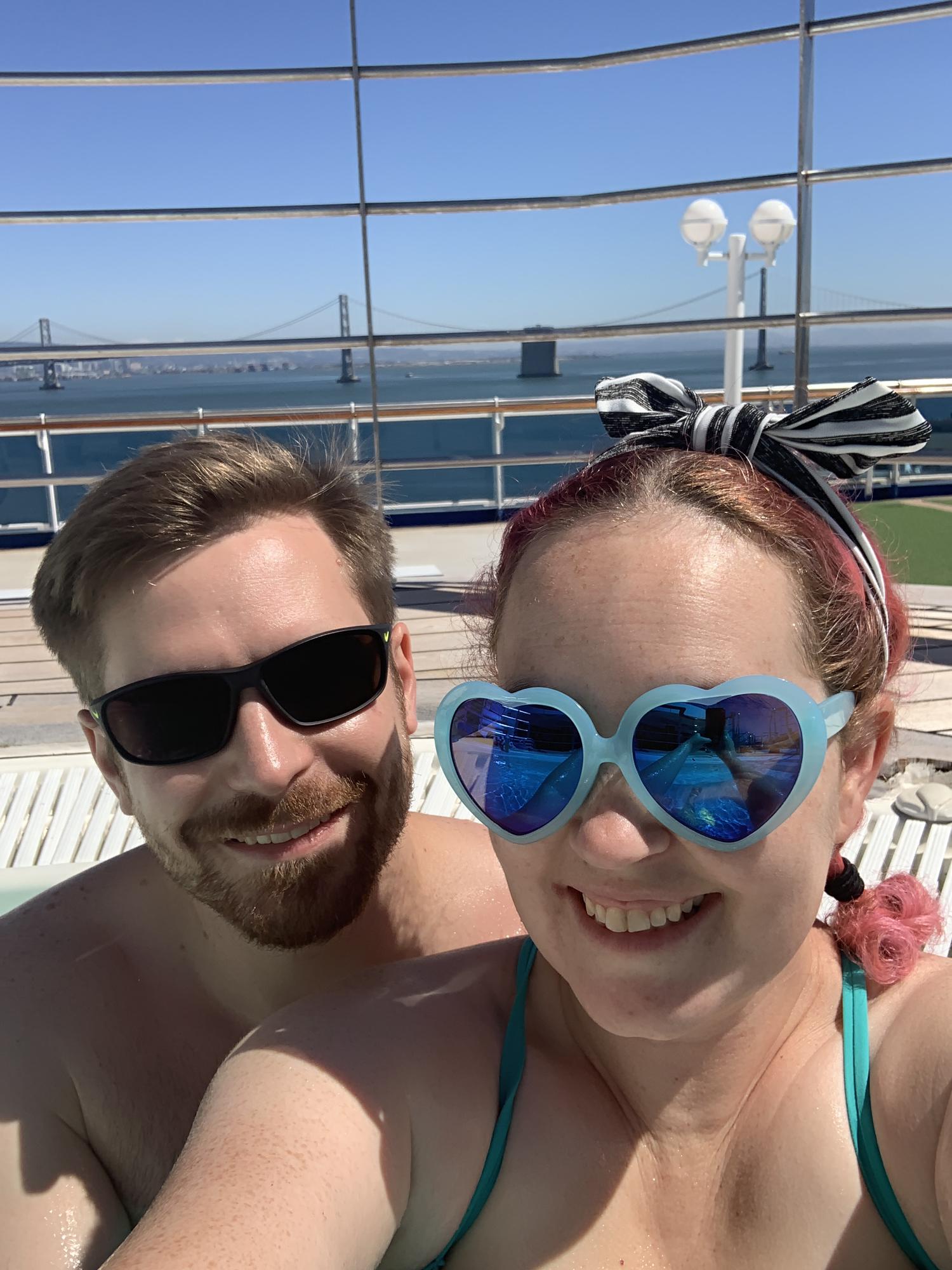 Going under the Golden Gate in a hot tub