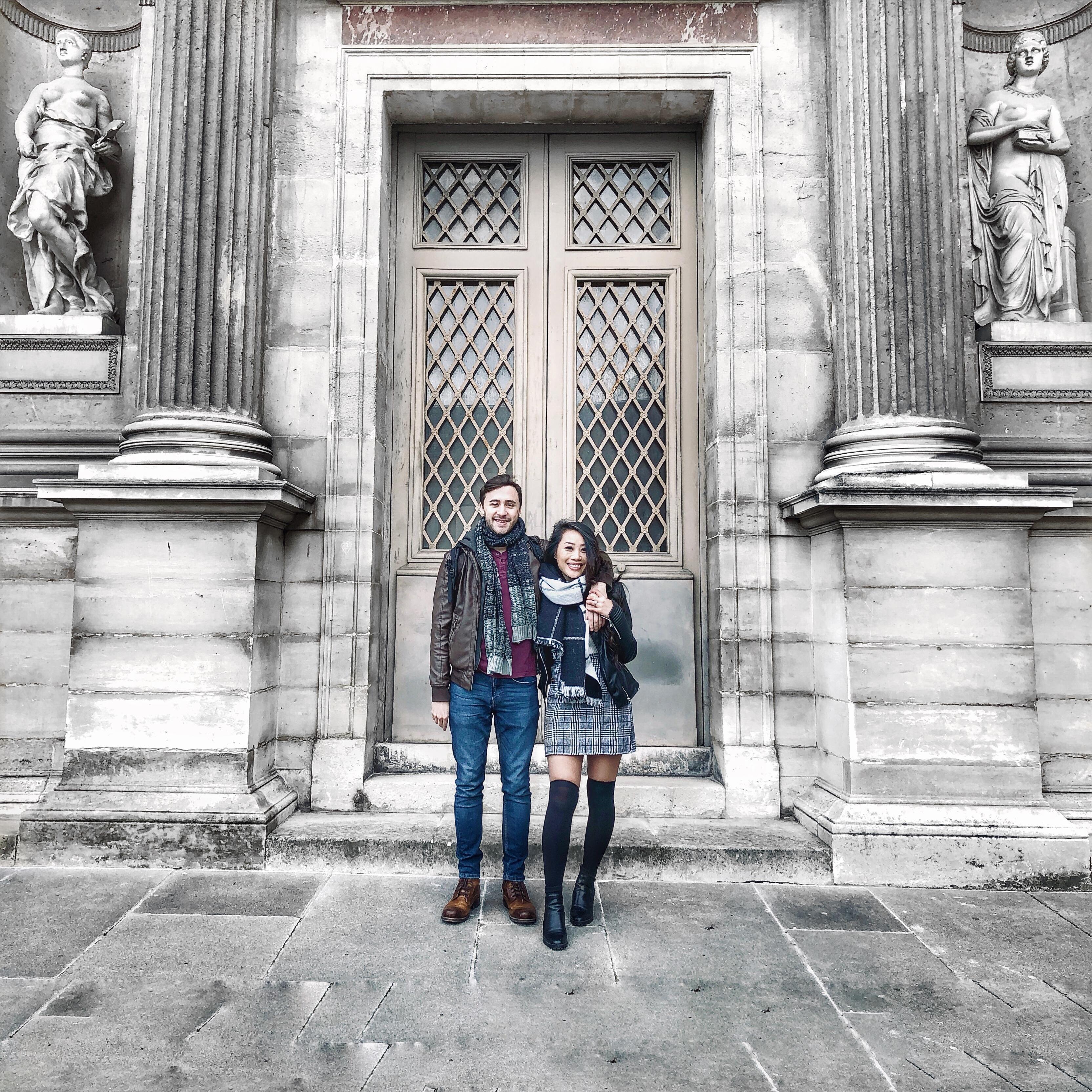 Paris, France - outside the Louvre