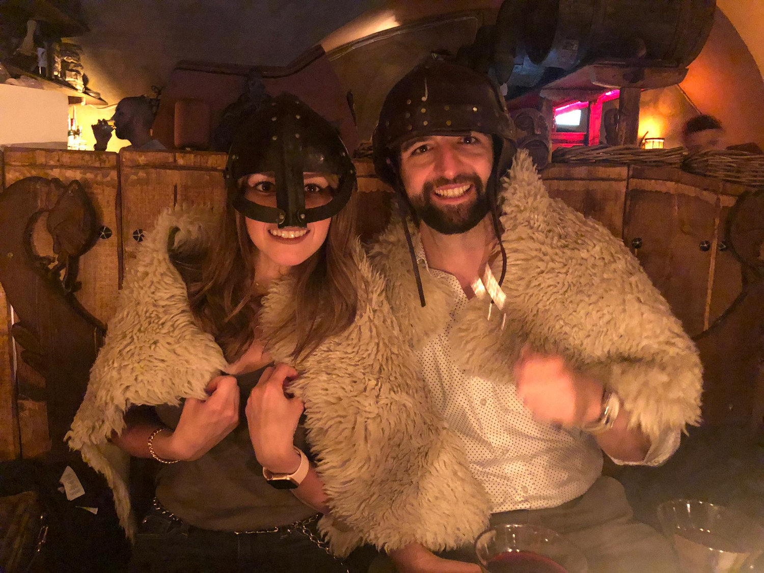 Dressing like the locals in Stockholm.