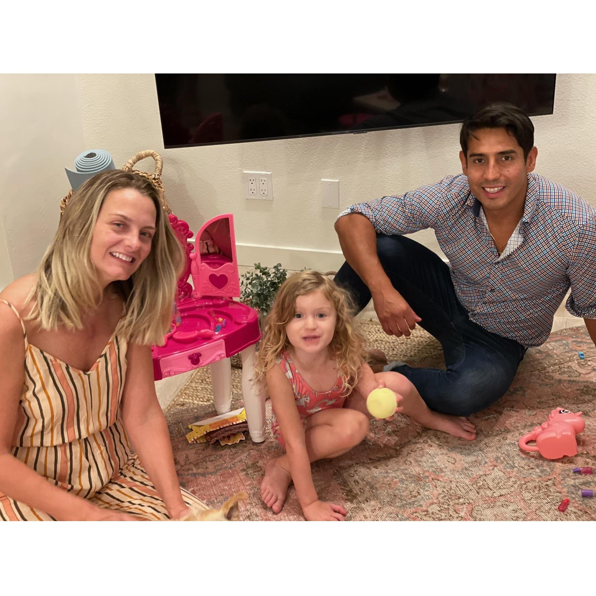 We celebrated Hannah's 4th birthday with her and Lindsey's family!