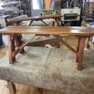 Farm Table Benches - Maine Adirondack Chairs