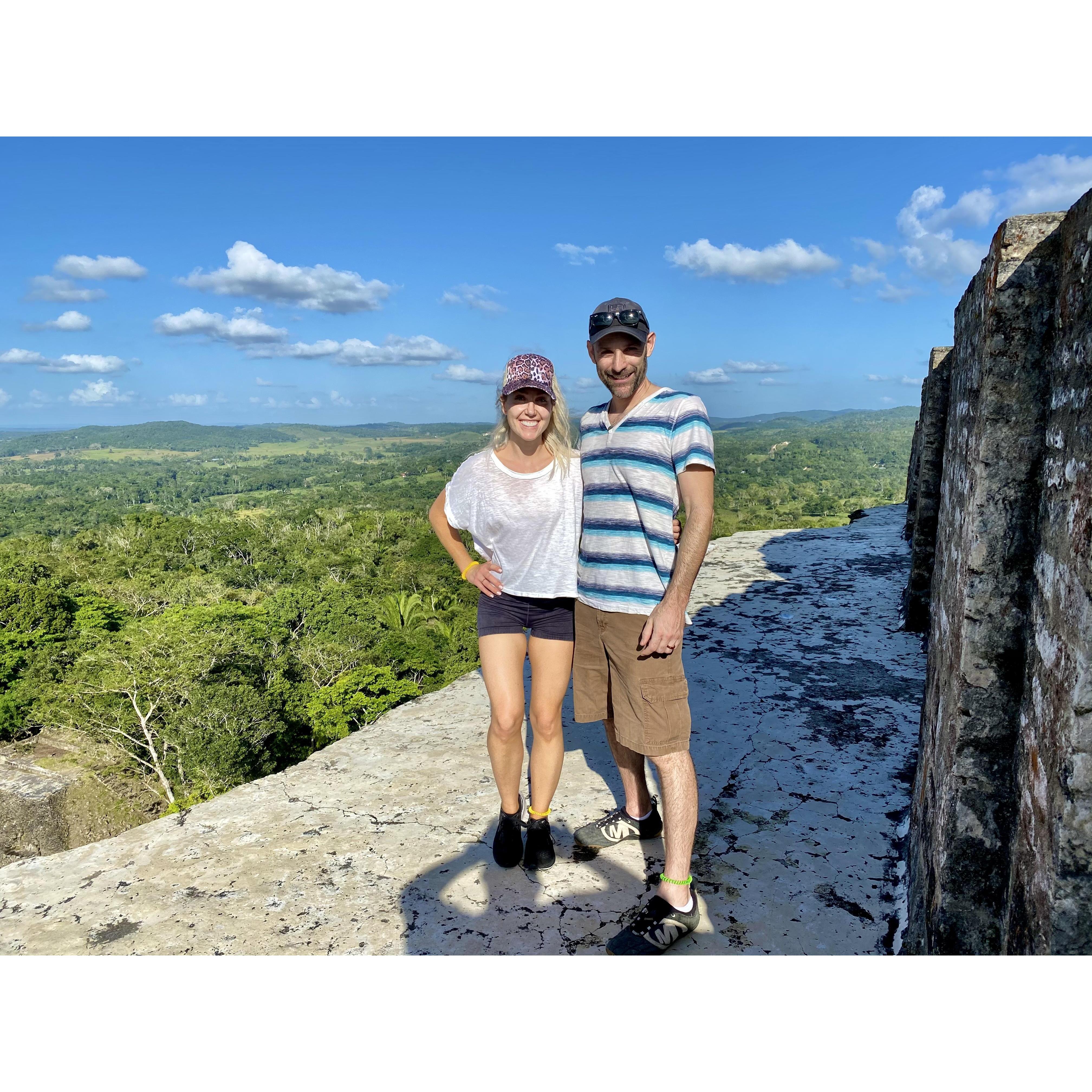 Made it to the top of the El Castillo. “Stone Woman” Xunantunich.