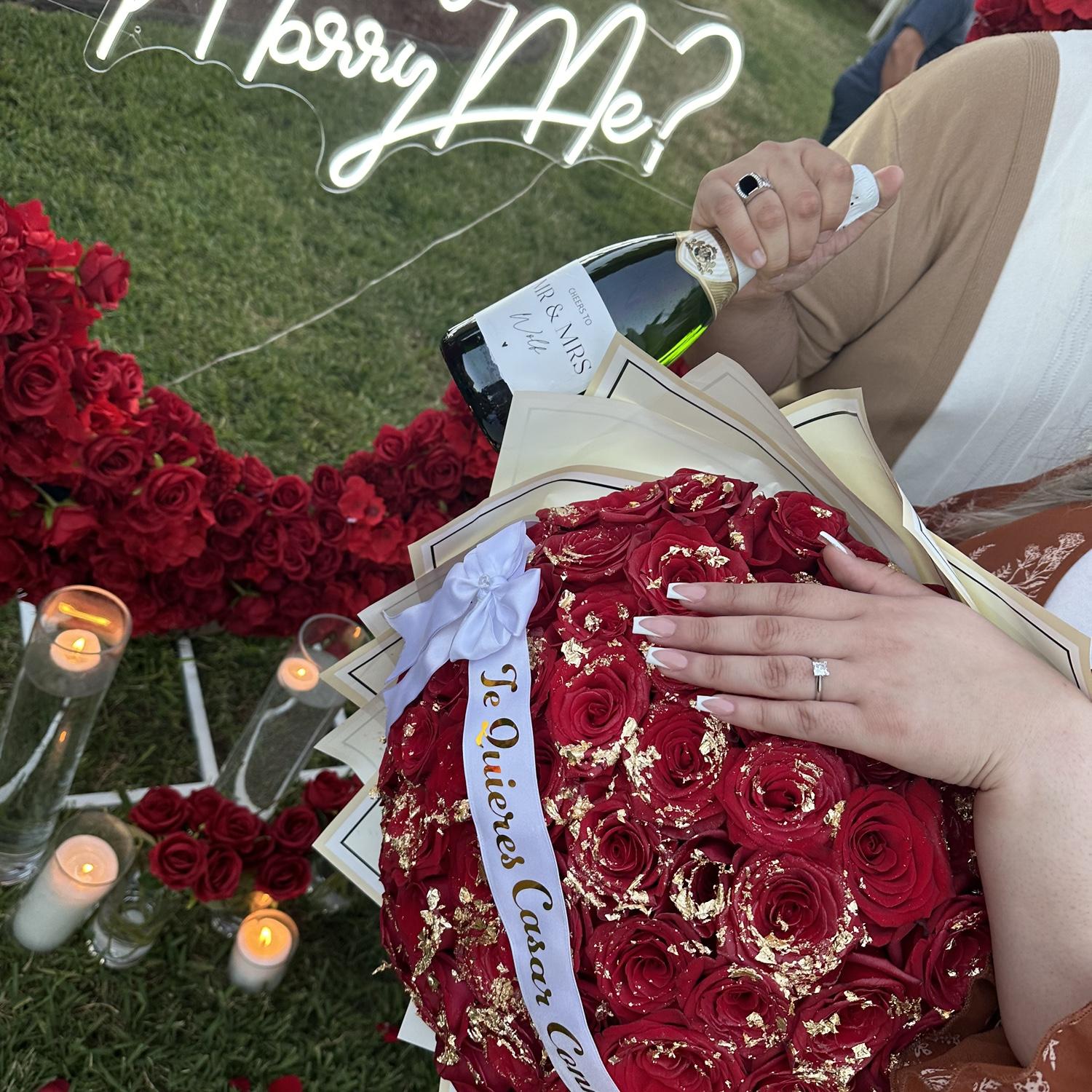 We got engaged May 12th, 2024
