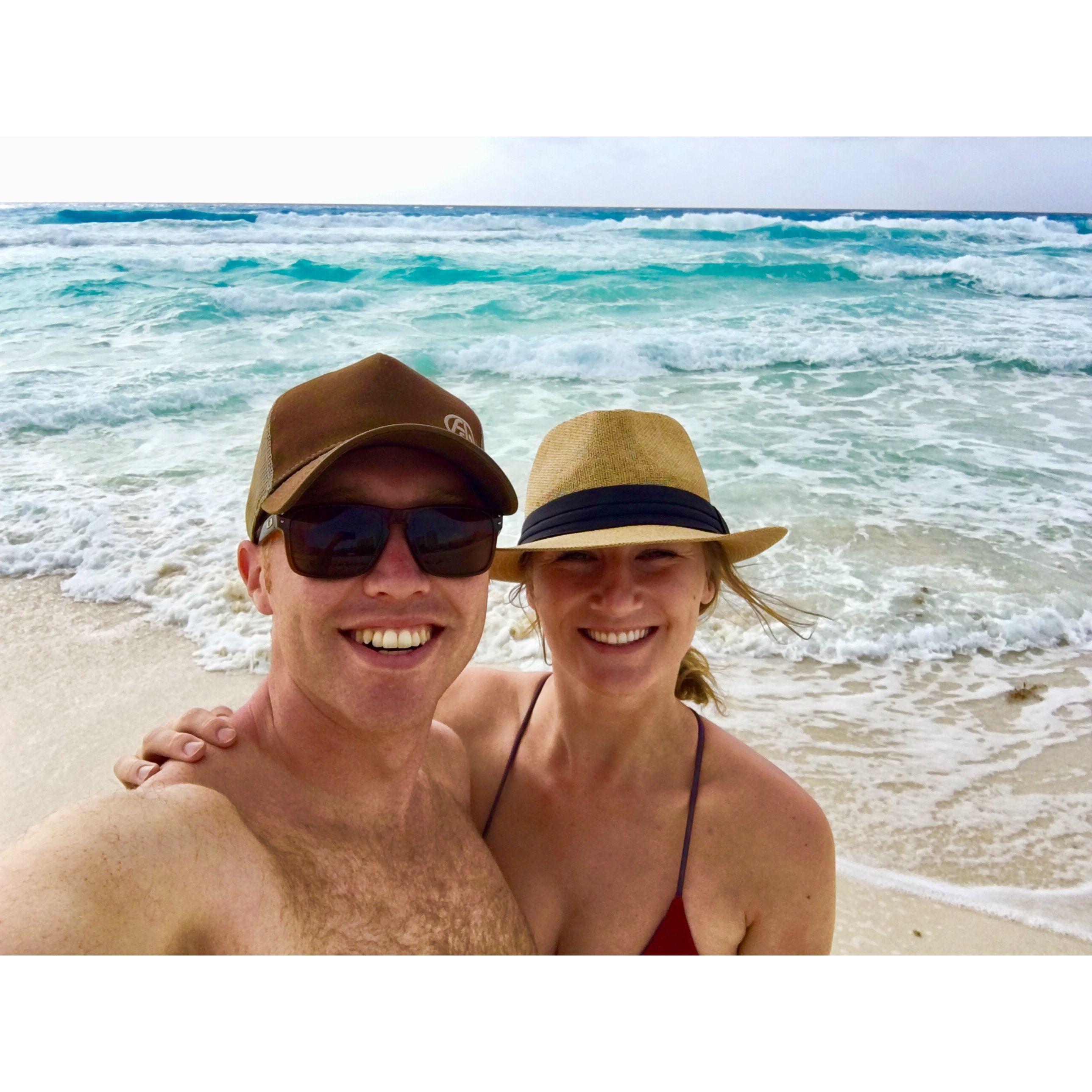 Our first time in Cancun together