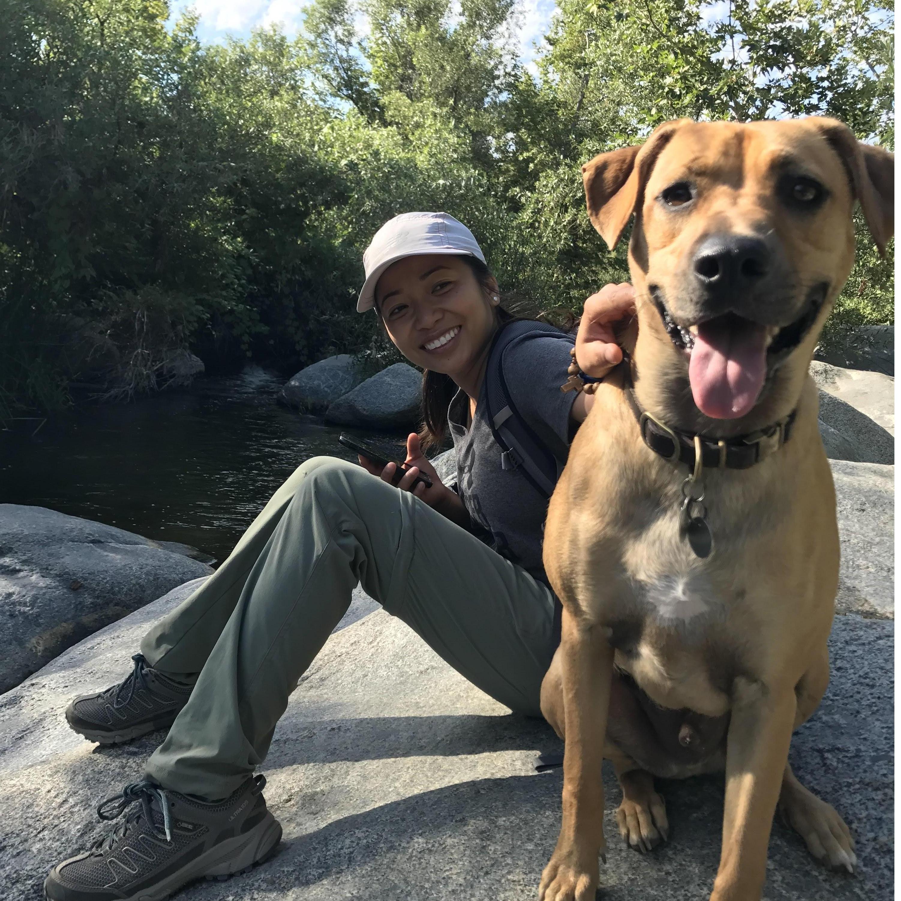 First hike with Zeus, where Angie fell in love with Zeus :)