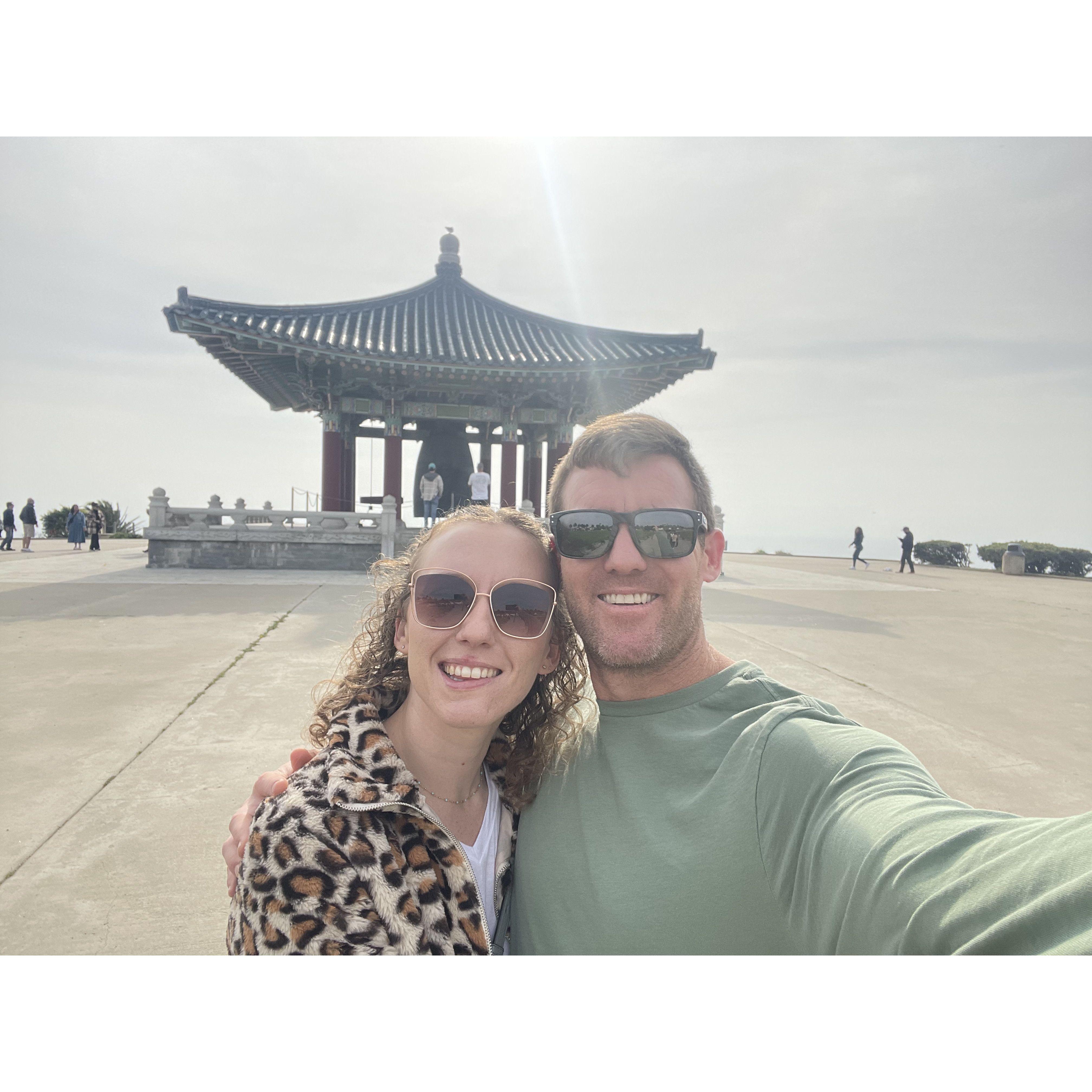 The day we put our deposit down on the Korean Bell of Friendship! December 2023
