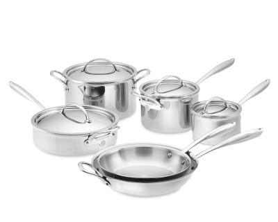 Williams Sonoma Thermo-Clad™ Stainless-Steel 10-Piece Cookware Set