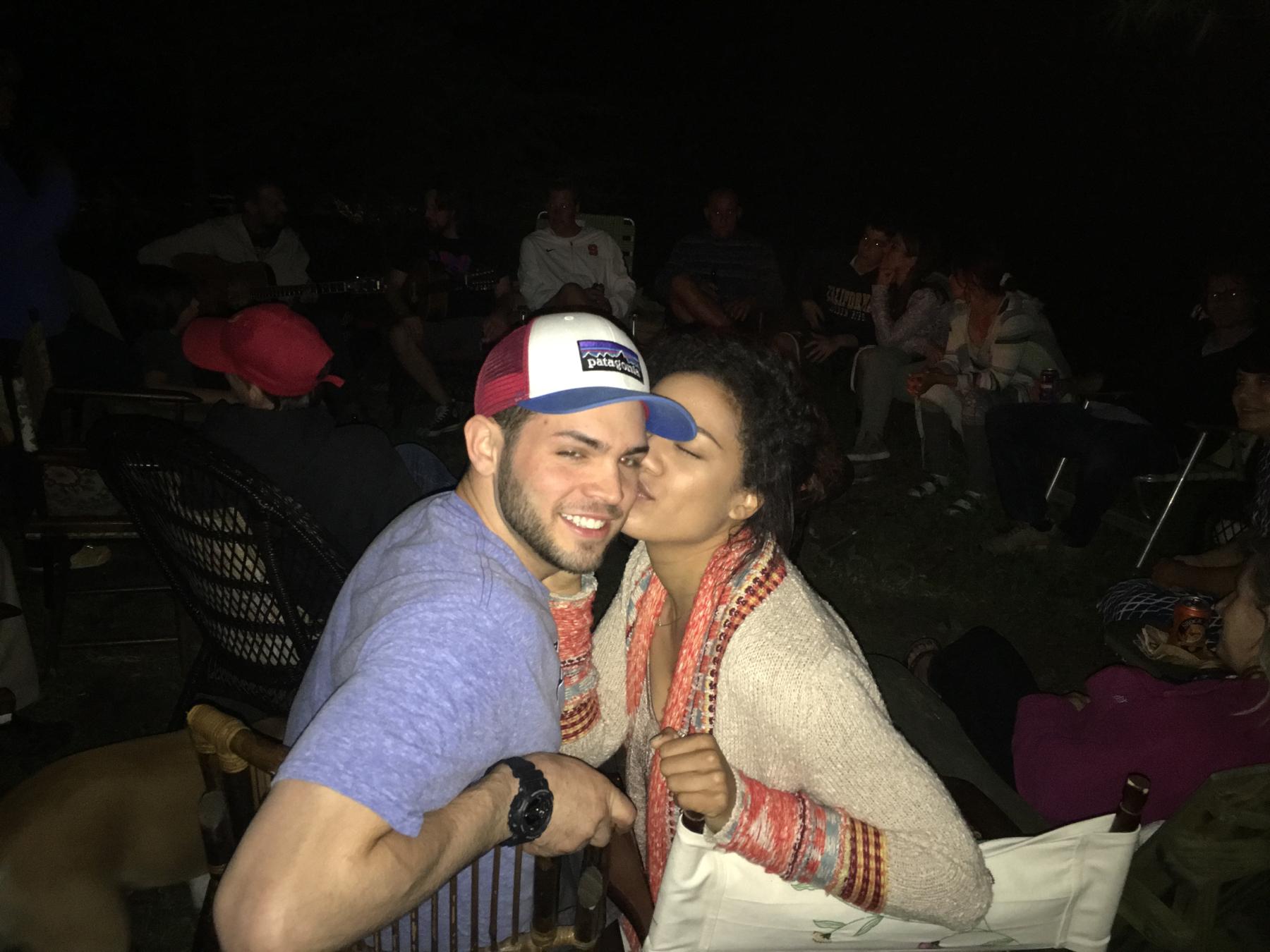 Our favorite way to spend an evening- around the fire with friends and music!