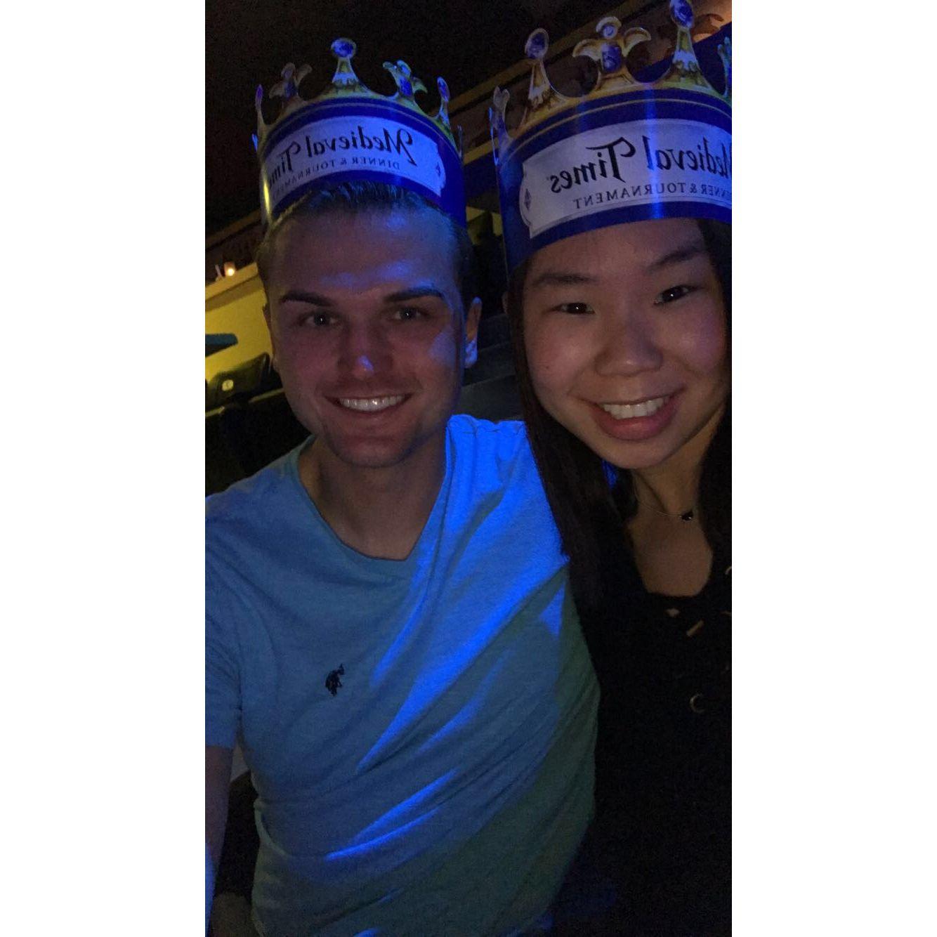 Date night at Medieval Times.