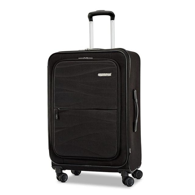 AMERICAN TOURISTER Cascade Softside Expandable Luggage Wheels, Jet Black, 24-Inch Spinner