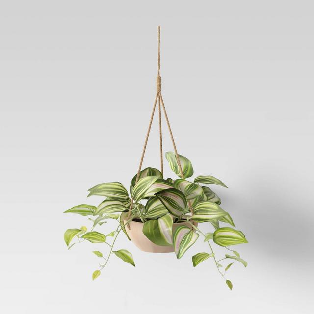 Hanging Planter with Wood Base - Opalhouse™