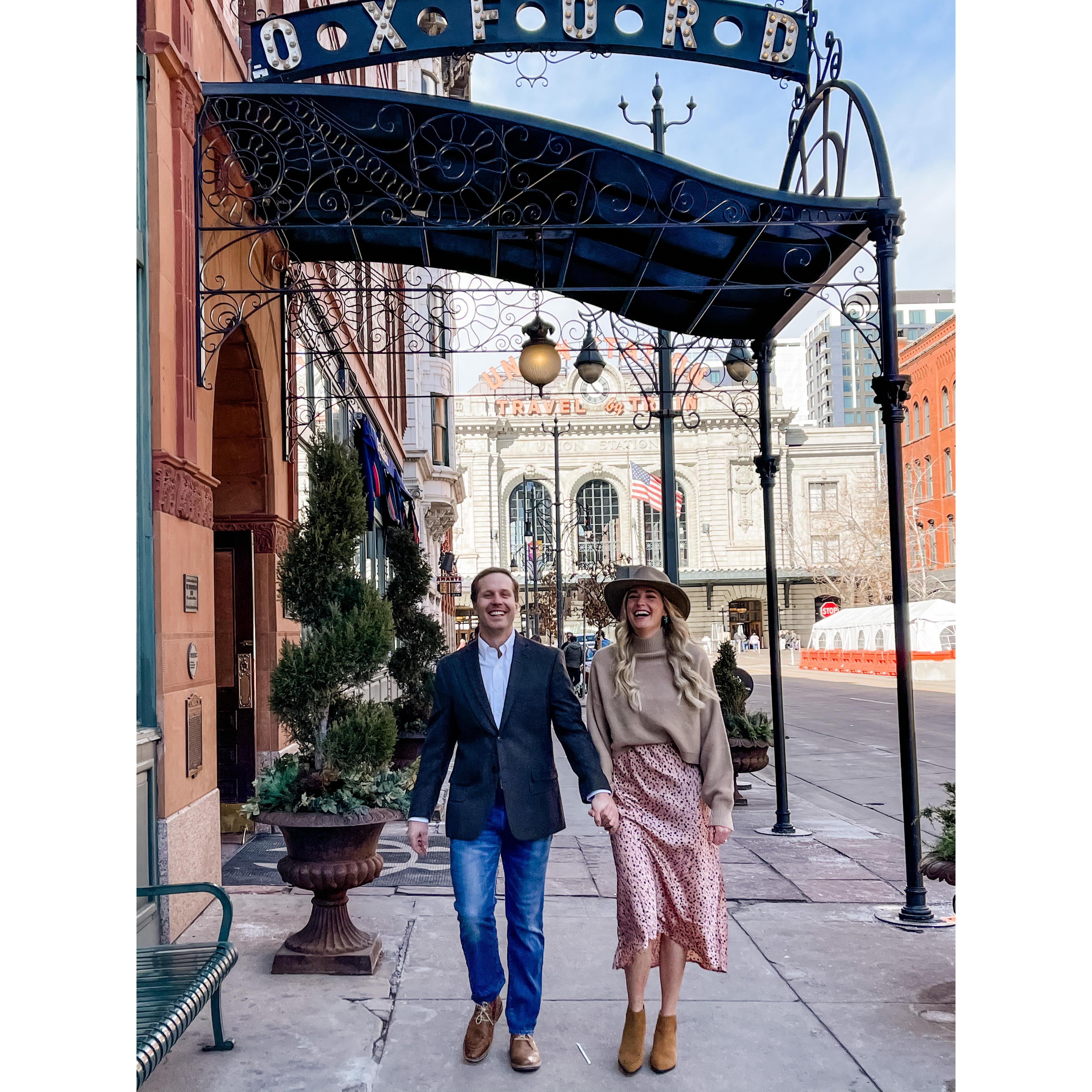Having fun at The Oxford Hotel- Denver, CO