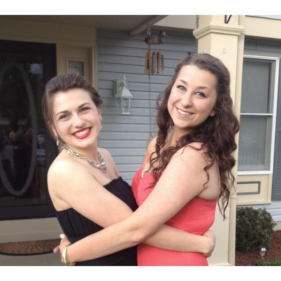 Alecia and Brenna, junior prom 2013