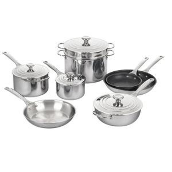 Signature Stainless Steel 12-Piece Cookware Set