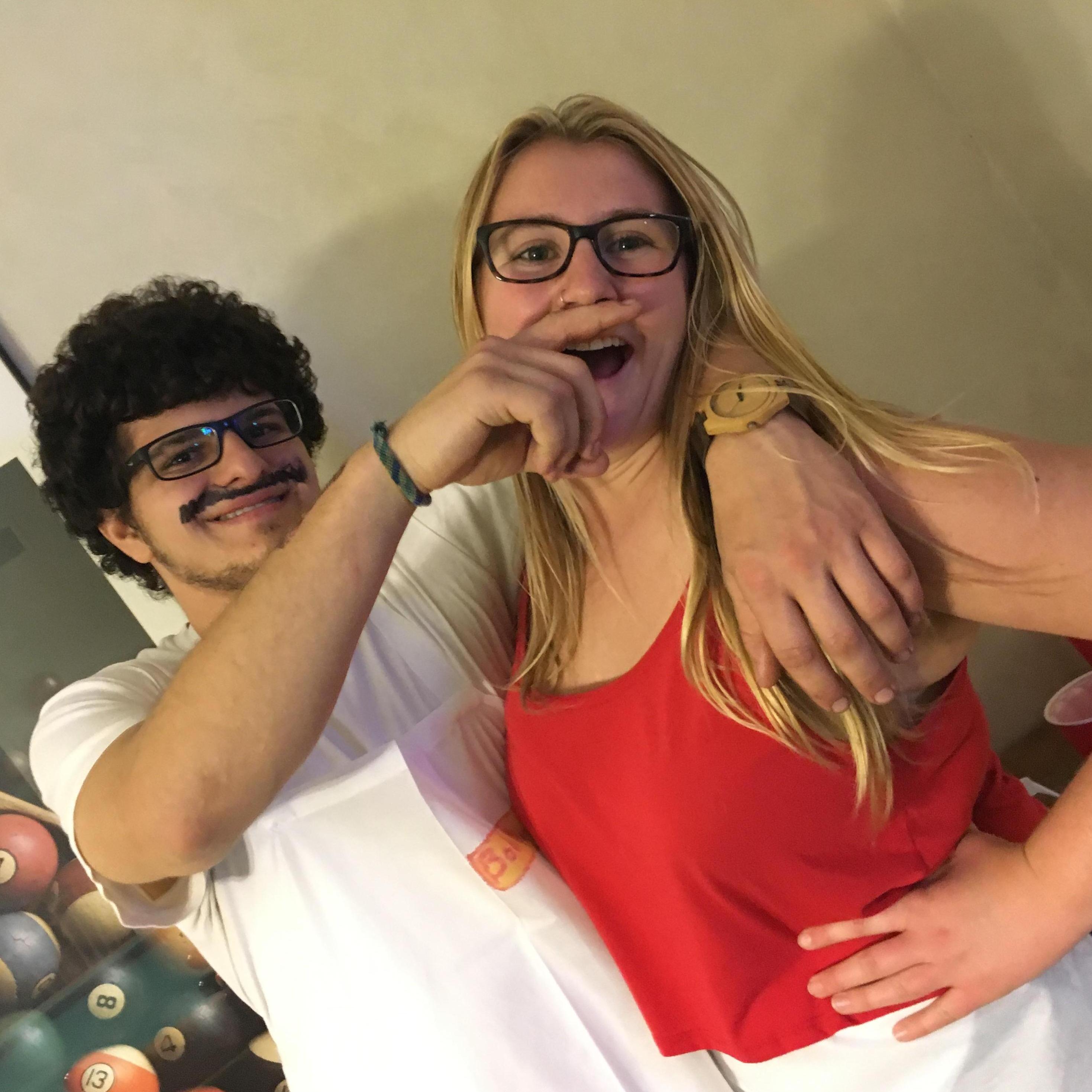Halloween 2016. We went to my uncle Scott's Halloween party in Chalfont, PA dressed as Bob and Linda from the show Bob's Burgers