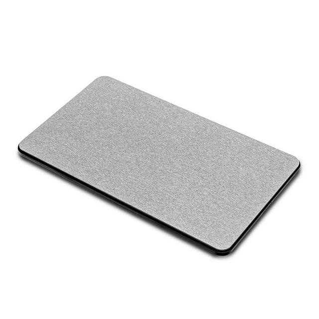 madesmart Stone Dish Drying Mat, None, Carbon