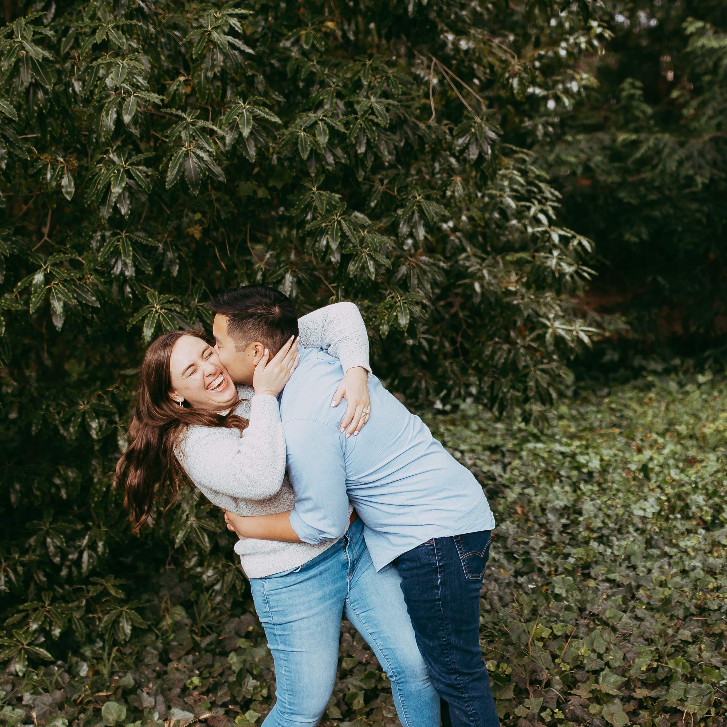 Engagement photos from June 2022
