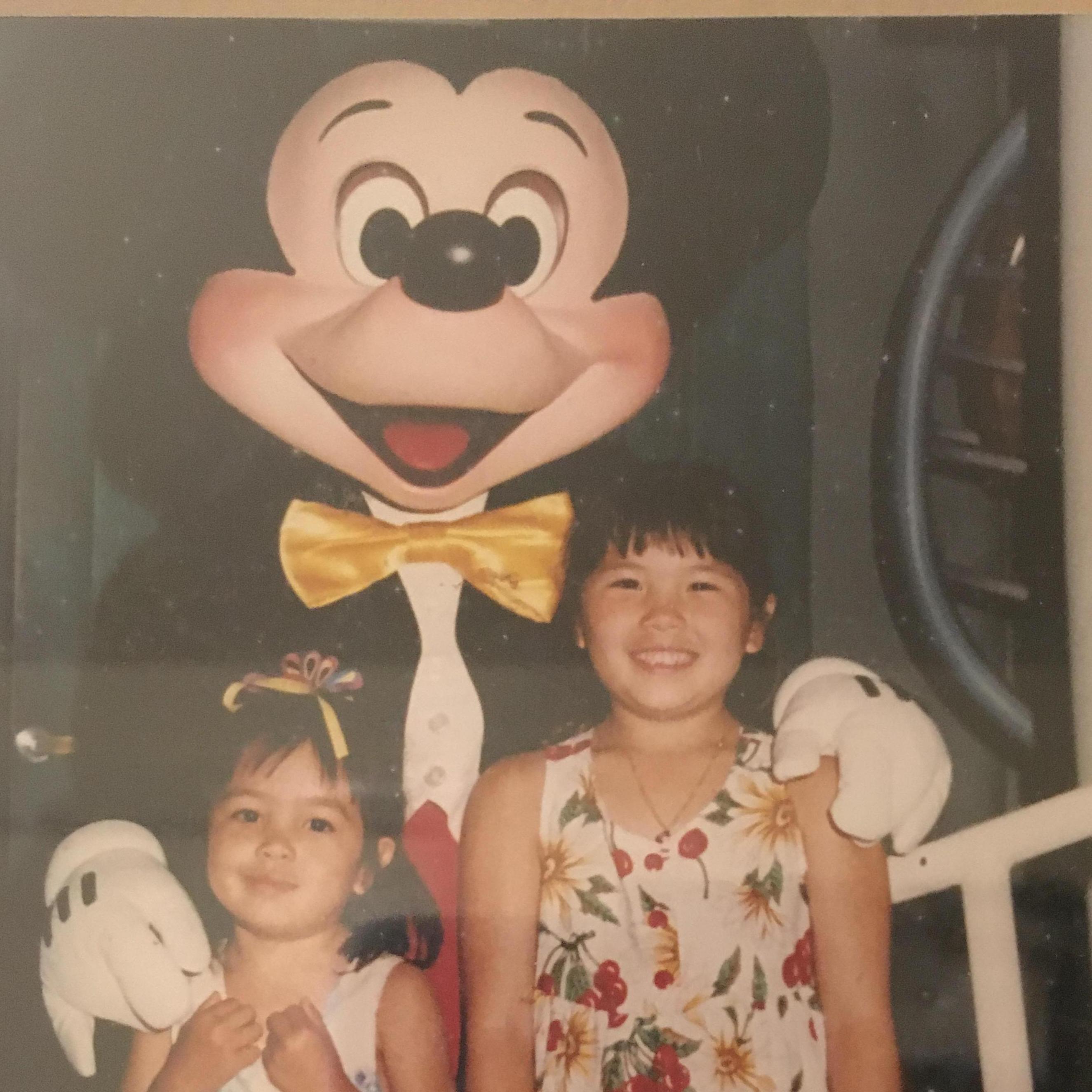 Sisters up to no good at Disneyland.
Brittany 7, Tara 5.