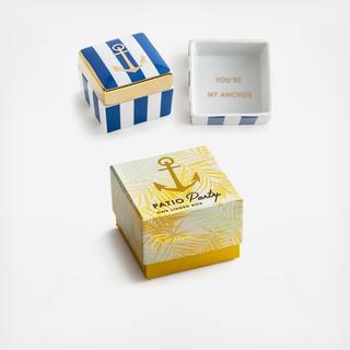 Patio Party Anchor Lidded Box